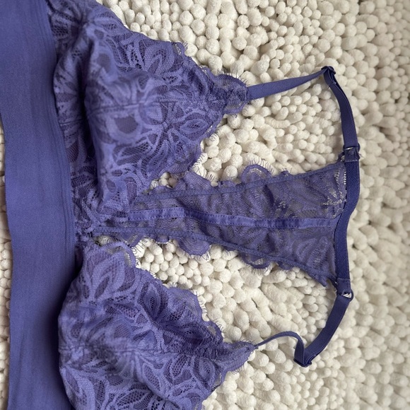 PINK Victoria's Secret Purple Lace Bralette - Picture 5 of 7